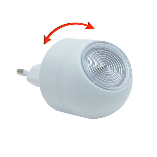 Lumină de Noapte LED cu Senzor de Lumină Cap Rotativ 230V Iluminare Direcțională