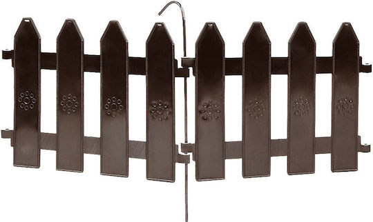 Vilde Plastic Garden Hedge In Brown Colour 20x15cm 10 Pieces