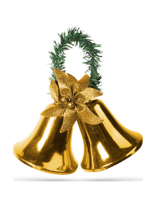 Weihnachtsdekoration Goldene Glocken Bogen 23 Cm