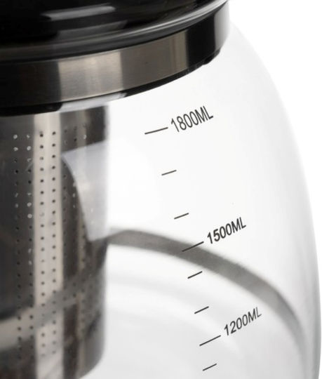 Karaca Teekanne mit Filter Glas Transparente 2000ml