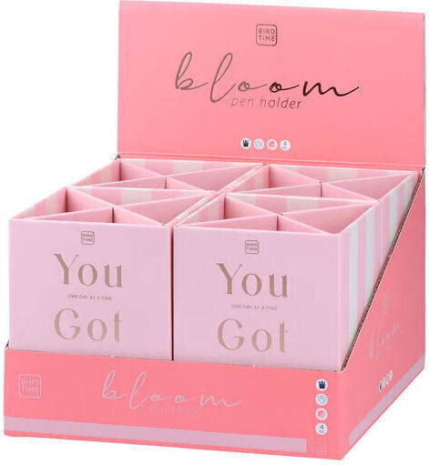 Pencil Holder Biro Time Bloom Pink