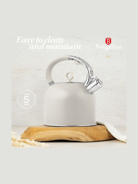 Berlinger Haus Τσαγιέρα Ανοξείδωτη Λευκή 3000ml