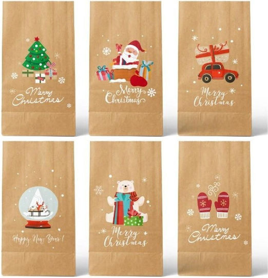 Alista Home Geantă Hârtie Crăciun Pentru Cadou 22x8x12cm 12 Bucăți Cu Personalizare