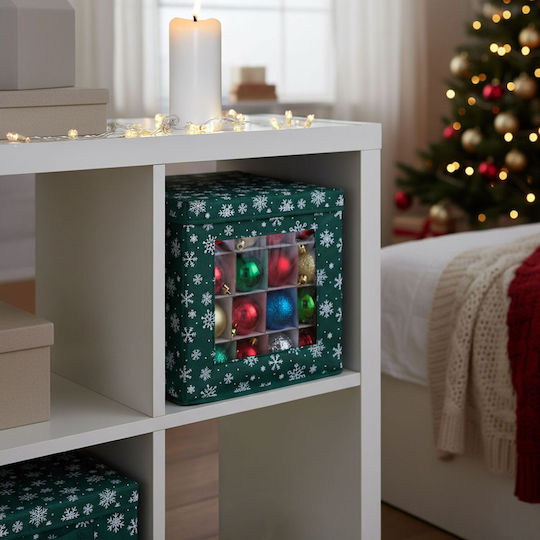 Relaxdays Weihnachtliche Geschenkverpackung Weiß 33x33x33cm 3 Stück