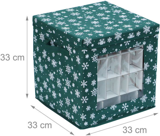 Relaxdays Weihnachtliche Geschenkverpackung Weiß 33x33x33cm 3 Stück
