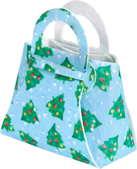 Alista Home Geantă Din Țesătură Pentru Cadou Tematică Crăciun Verde 13x6x12cm