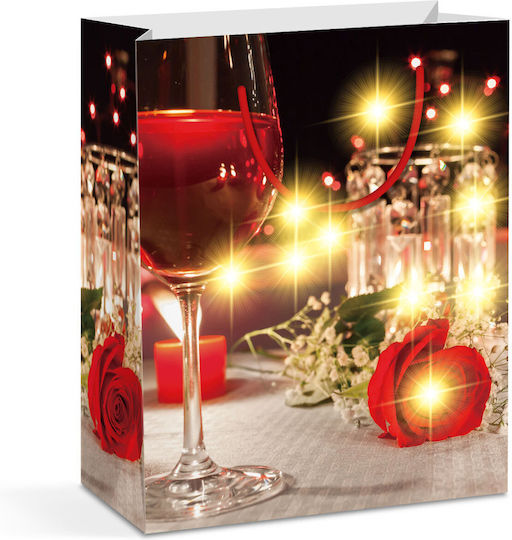 Alista Home Geantă Hârtie Tematică Crăciun Albă 26.5x33x12.7cm 12 Bucăți