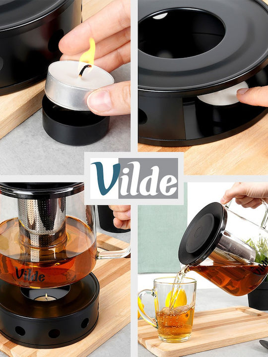 Vilde Teapot with Filter Glass Transparent 1500ml