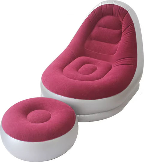 Inflatable Sofa Red 110x90cm