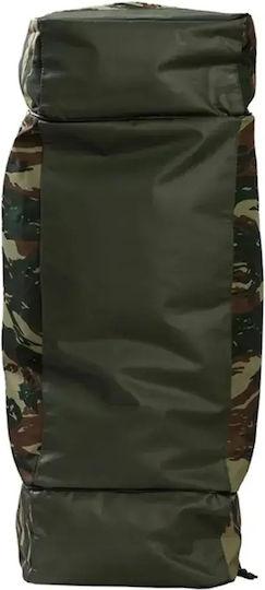 Survivors Military Travel Backpack Polyester Greek Camouflage 89lt