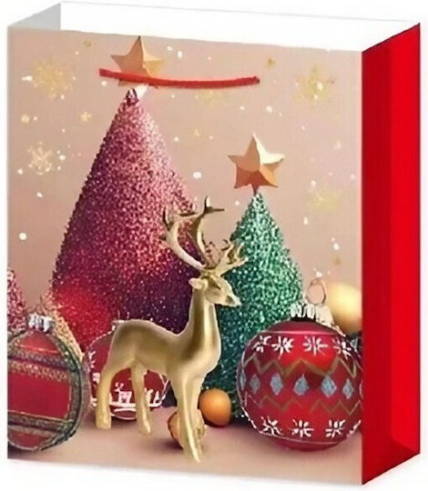 Alista Home Geantă Hârtie Crăciun Pentru Cadou 18.5x8.5x22.5cm 6 Bucăți (Desene Și Modele Diverse)