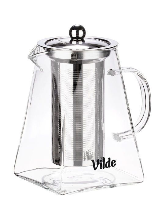 Vilde Teapot with Filter Glass Transparent 920ml