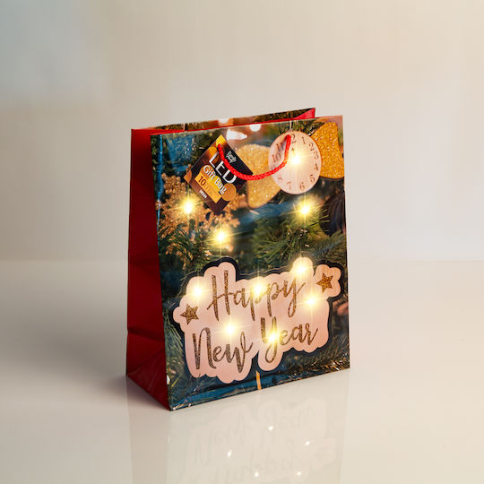 Alista Home Geantă Hârtie Tematică Crăciun Albă 26.5x33x12.7cm 12 Bucăți
