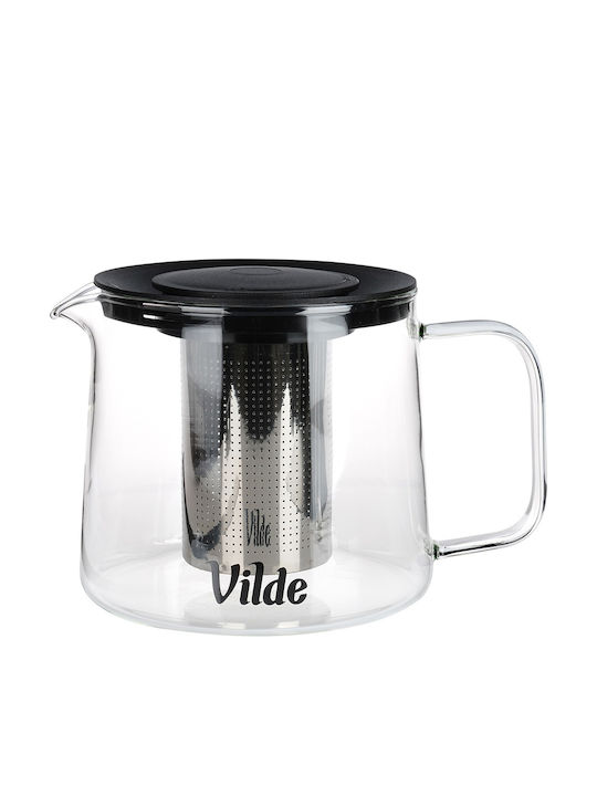 Vilde Teapot with Filter Glass Transparent 1500ml