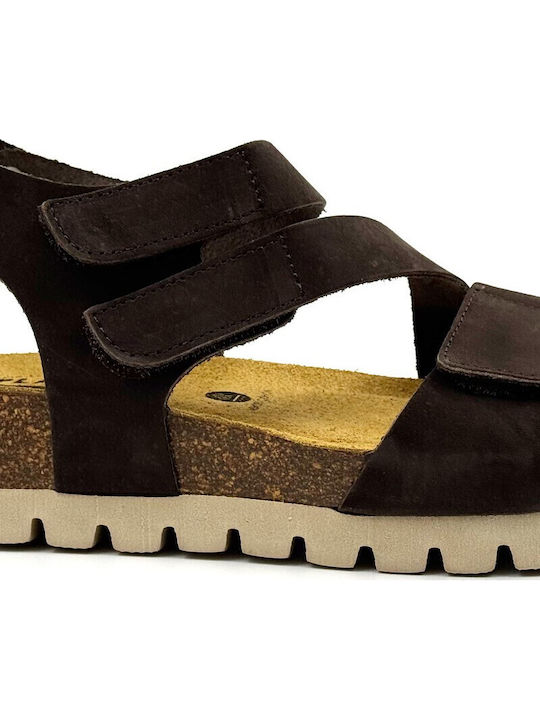 Nobuck Leather Women's Anatomic Sandals Brown
