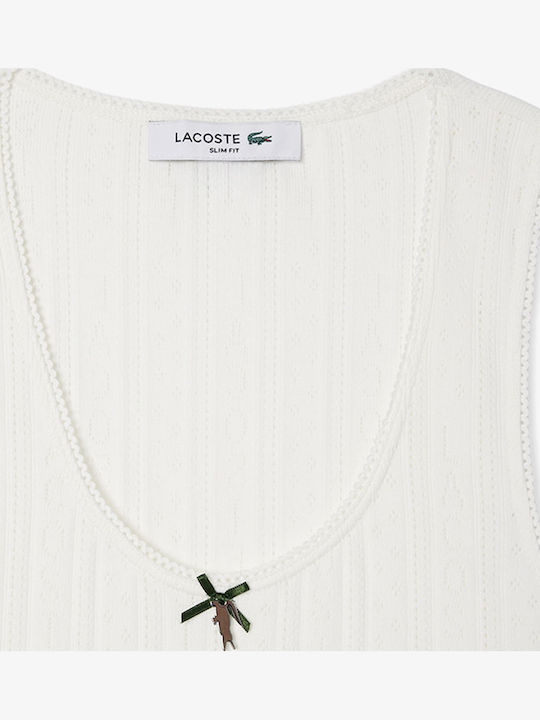 Дамска Блуза Памучна Без Ръкави Offwhite