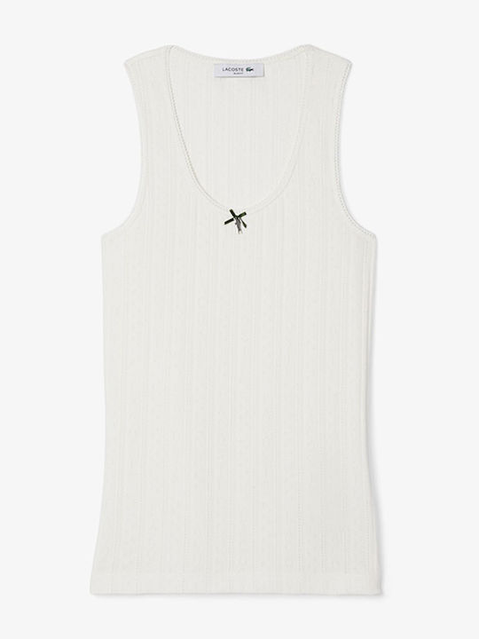 Дамска Блуза Памучна Без Ръкави Offwhite