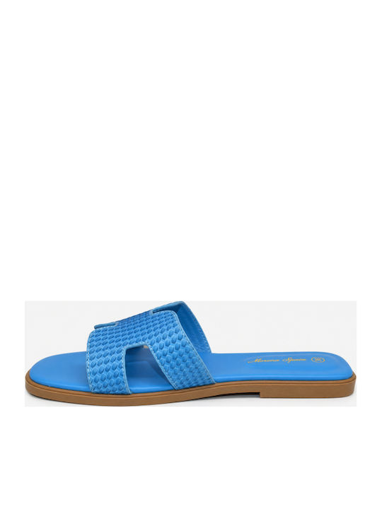 Damen Flache Sandalen Blau SM-MRS-F17-26SA-Blau