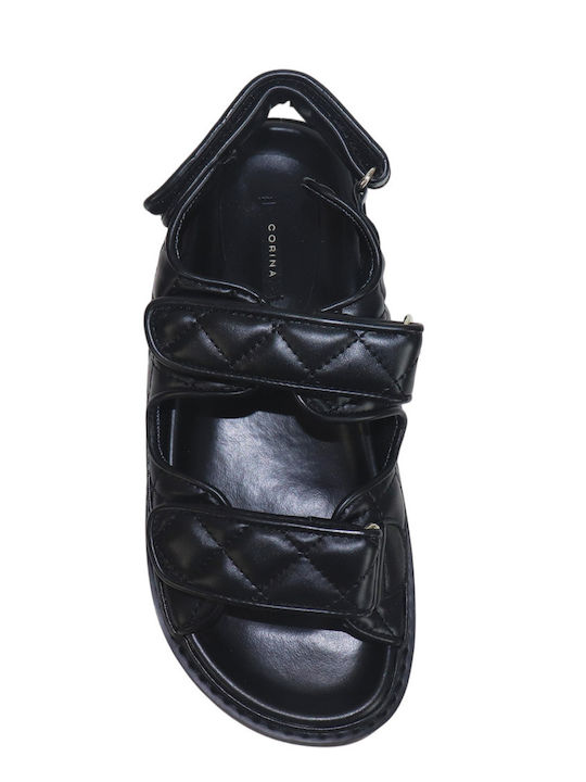 Women's Black Flat Sandals