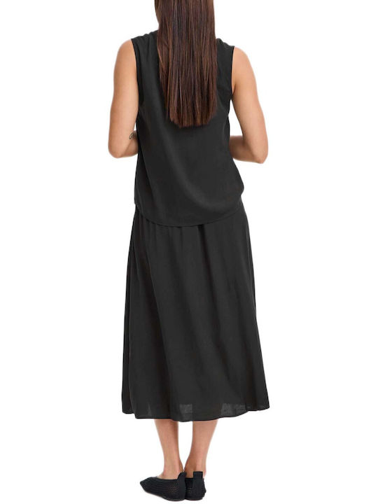Bluza Damă Fără Mâneci Neagră
