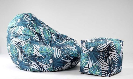 Σκαμπό Tropical Leaves 45x45x45cm Σκαμπό Tropical Leaves 45x45x45cm