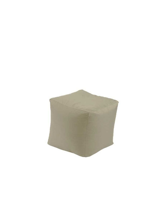 Fotolii Puf Scaun Impermeabil Bej 40x40x40cm Polimorfic
