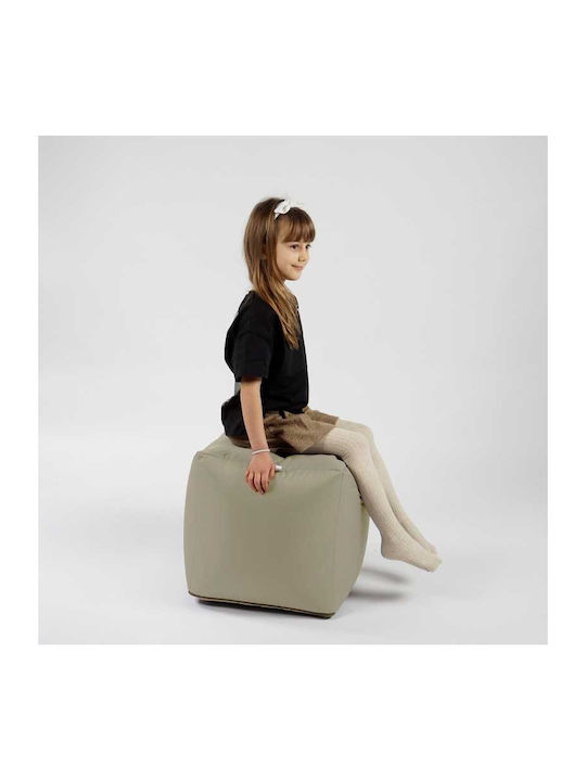 Fotolii Puf Scaun Impermeabil Bej 40x40x40cm Polimorfic