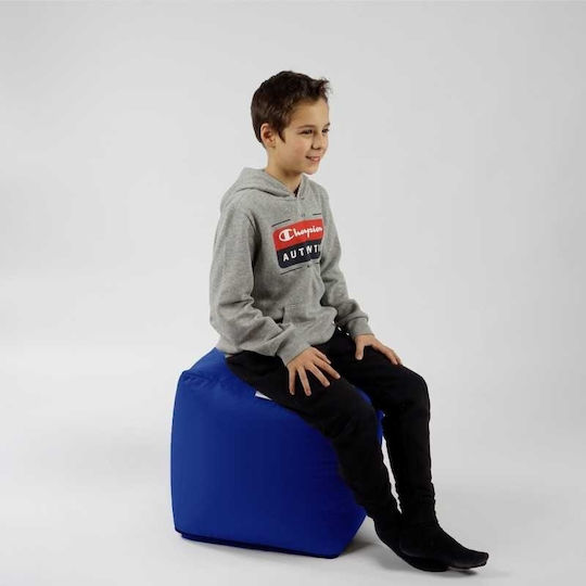 Fotolii Puf Polimorfic Scaun Impermeabil Albastru Regal 40x40x40cm