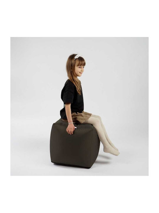 Vielseitiger Sitzsack Hocker Wasserdicht Cappuccino 40x40x40cm