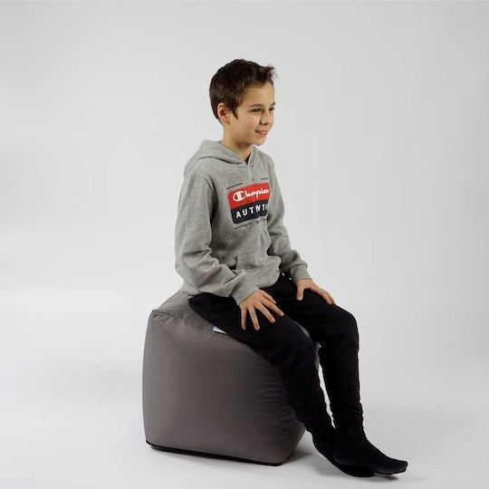 Fotolii Puf Scaun Impermeabil Gri 40x40x40cm Polimorfic