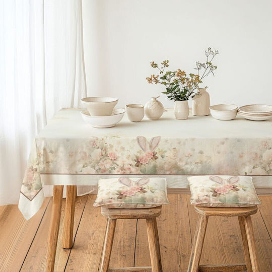 100% Cotton Tablecloth Pastel Floral Pattern 140x180cm Elon