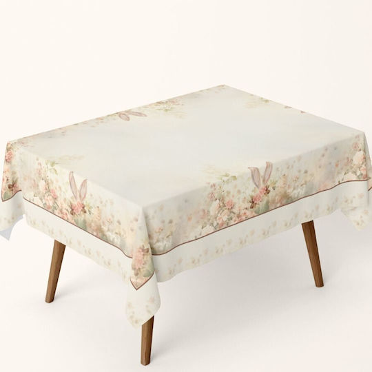 Față De Masă Din Bumbac 100% Model Floral Pastel 140x220 Cm Elon