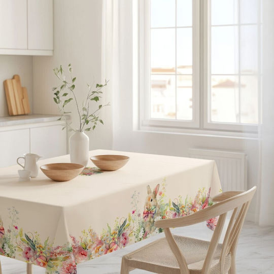 100% Cotton Tablecloth 140x220cm Pink Vinca Floral