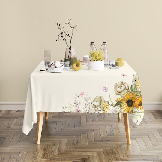 100% Baumwoll Tischtuch Sonnenblume 140x180cm Mochi