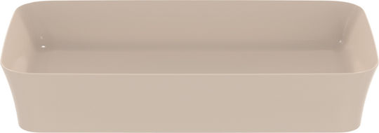 Ideal Standard Ipalyss Επικαθήμενος Νιπτήρας Πορσελάνης με Μπαταρία 65x40cm Mink