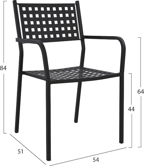 Zeta 5-Piece Outdoor Dining Set Black