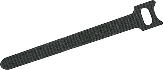 Wiederverwendbare Klettverschluss Kabelorganisation 12×330 Mm Schwarze 10 Stück