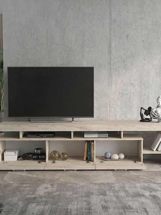 TV-Ständer Acnes Travertine M220xP40xH52cm