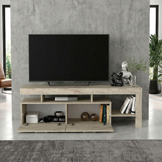 Έπιπλο Τηλεόρασης Acnes Travertine Μ160xΠ40xΥ53cm