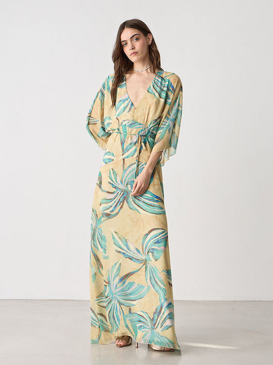 Summer Maxi Shirt Dress Yellow