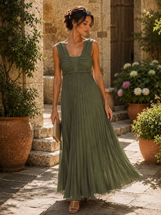 Summer Maxi Dress for Wedding / Christening Khaki