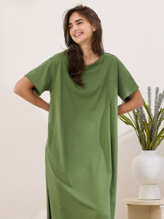 Summer Midi Dress Grass