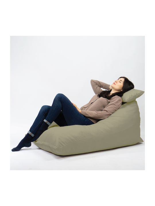 Fotolii Puf Bolster Impermeabil Bej 130x100x80cm