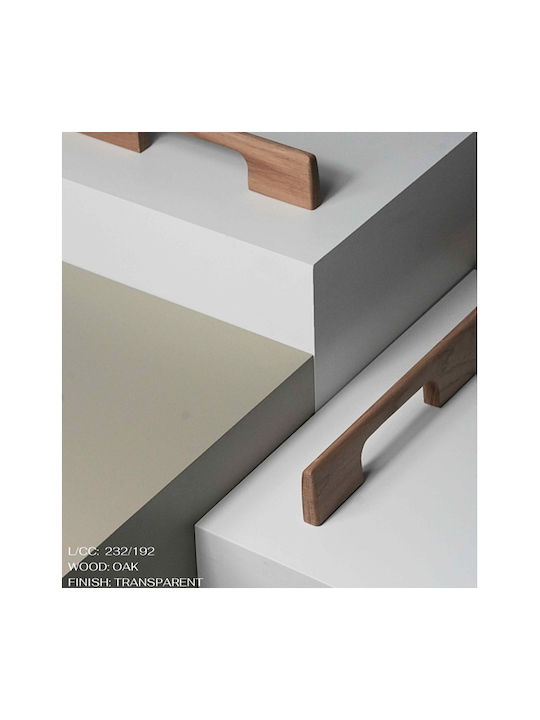 Finetto Mâner Pentru Mobilier Din Lemn Stejar Cu Centrele Găurilor 960mm 273-UPR0106#96 Finetto Mâner Pentru Mobilier Din Lemn Stejar Cu Centrele Găurilor 960mm 273-UPR0106#96