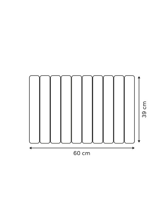 5Five Non-Slip Bath Mat 214780 White 59x93cm