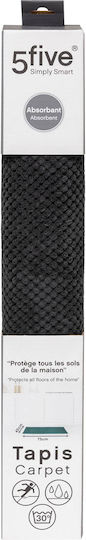 5Five Αντιολισθητικό Πατάκι Μπάνιου Microfiber 186159 Black 45x75εκ.