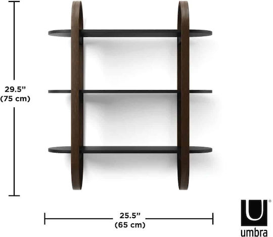 Wandregal Umbra 65x24x75cm