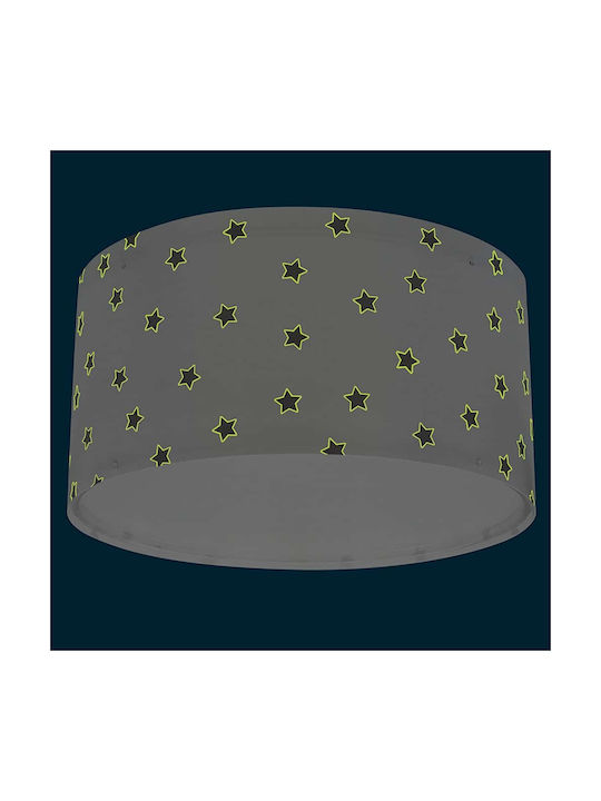 Ango Single-Light Kids Ceiling Mount Light from Plastic 15W with E27 Socket White