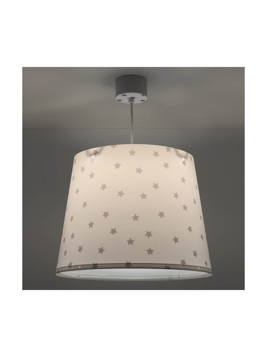 Ango Single-Light Kids Ceiling Light Hanging Made of Plastic 15W with E27 Base White 33x25cm