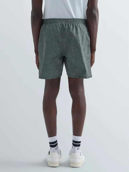 Men's Swim Shorts Green with Patterns